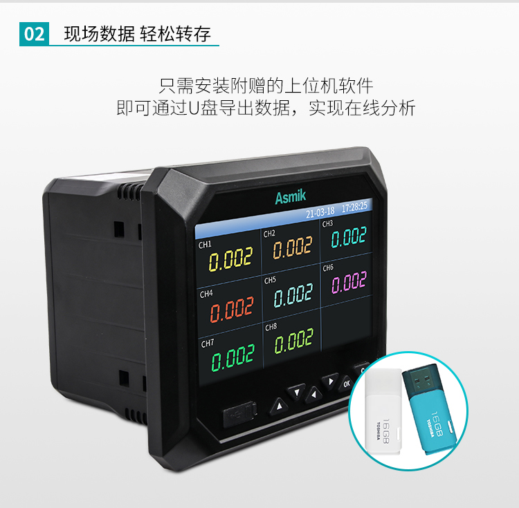 米科MIK-R6000F新款無紙記錄儀現場數據輕松轉存